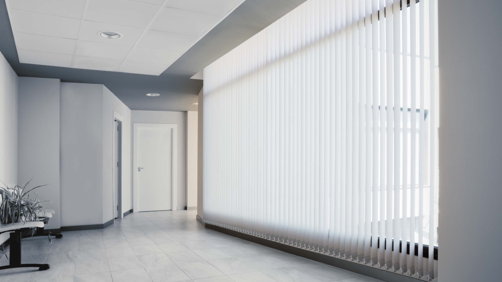 Cortinas verticales en unas oficinas privadas