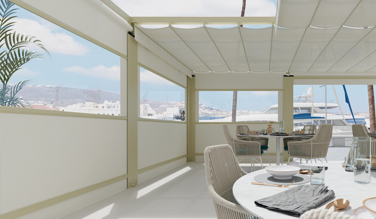 Toldo bajante Eros Lens
