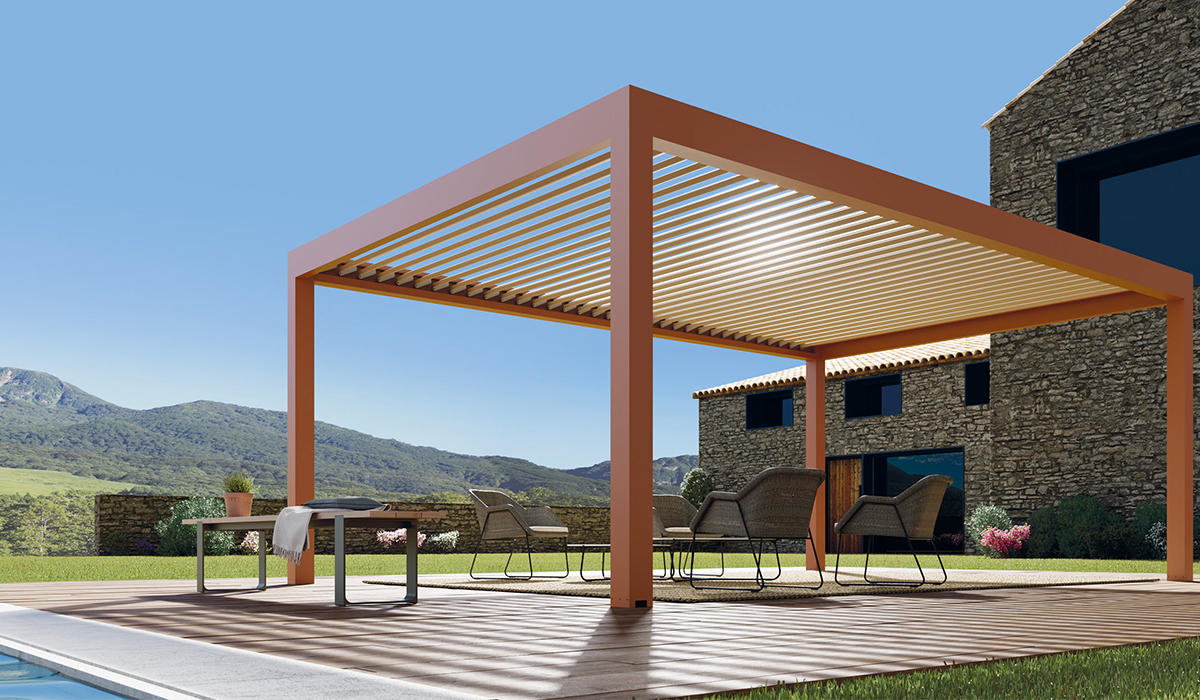 Pérgola bioclimática adosada - Alsol