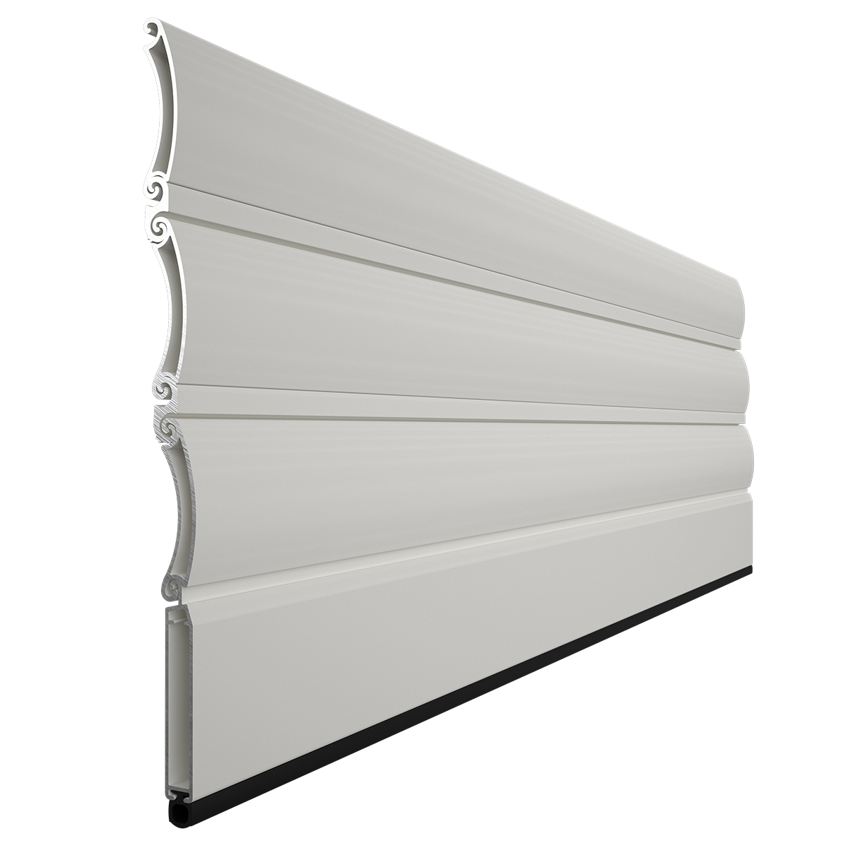 Lama de aluminio extrusionado PS-40 Autocierre