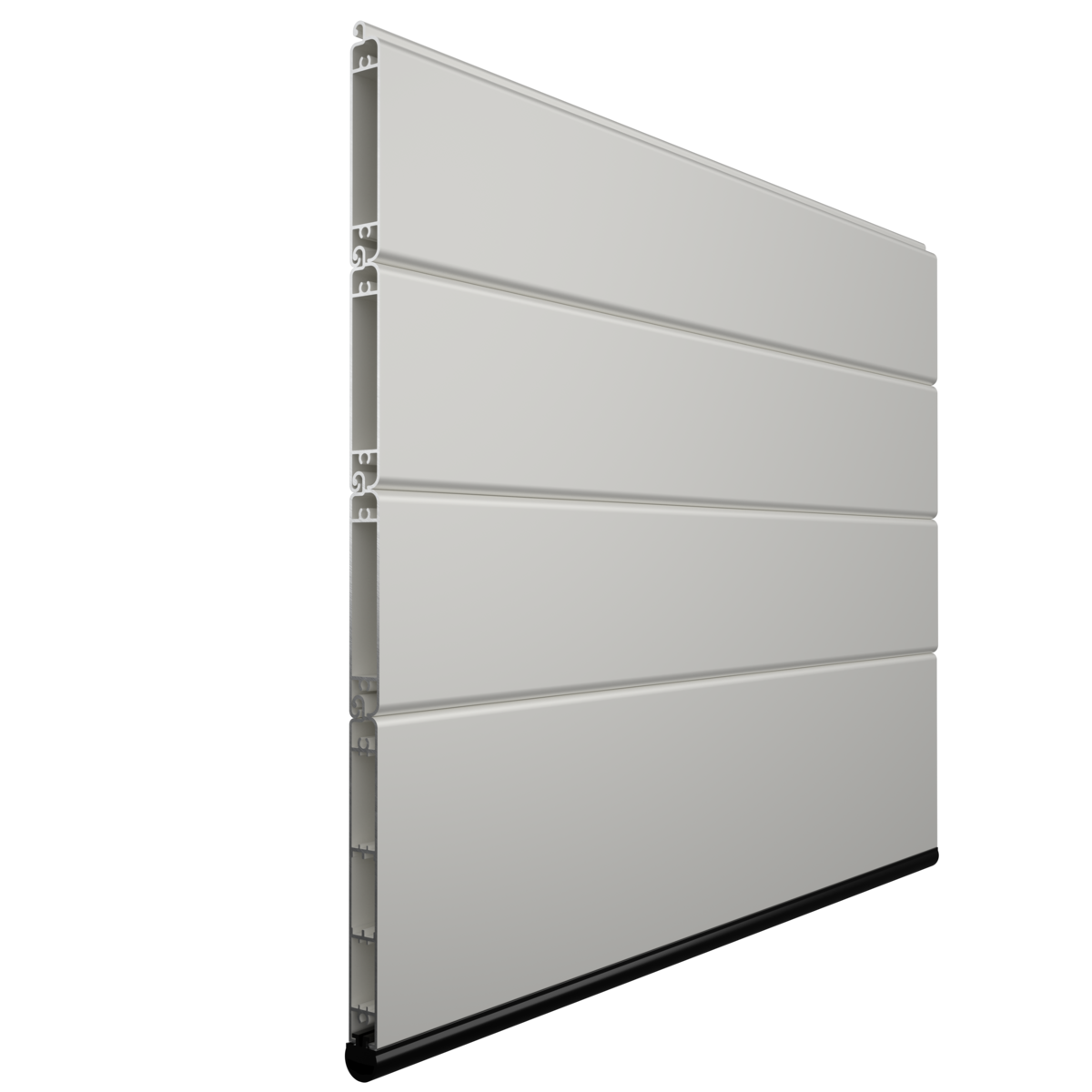 Lama de aluminio para puerta enrollable PS-85 Recta