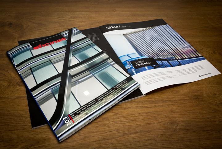 Saxun Contract in Oficinas magazine