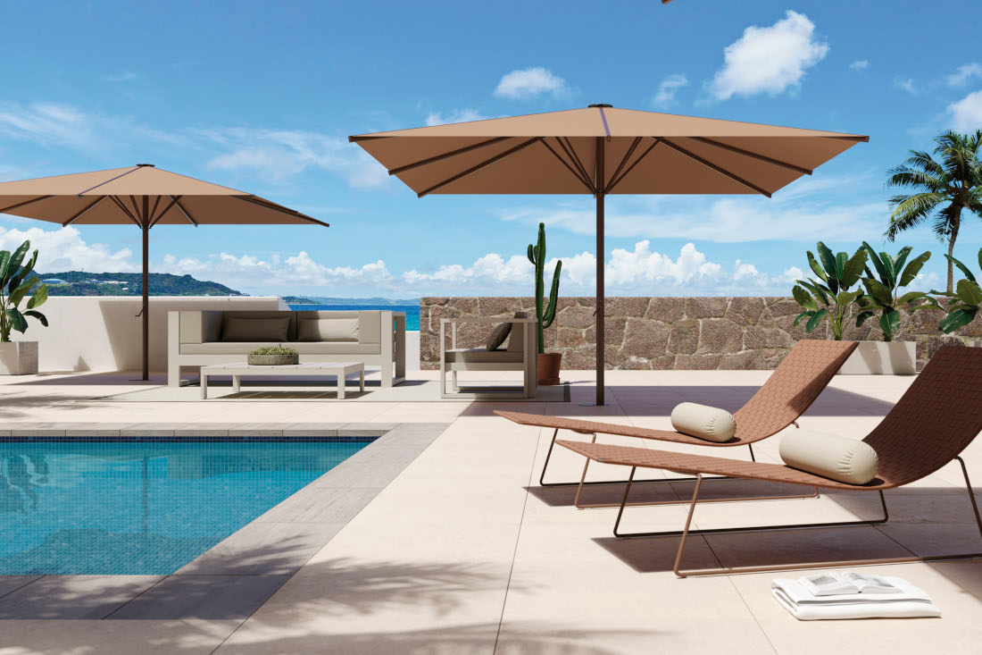 Revolucionando la idea de terraza, nuevo parasol Besta