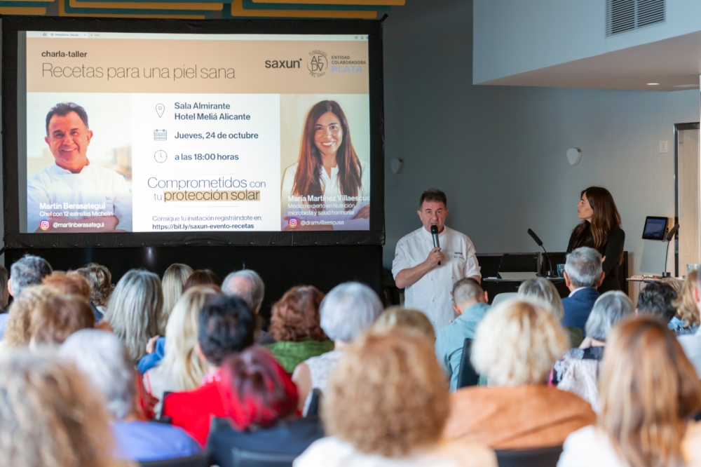 El chef Martín Berasategui y la médico nutricionista María Martínez nos descubren los alimentos para una Piel Sana