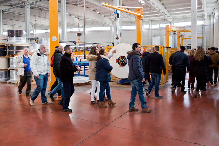 Visite de clients de Granade au siège social de Giménez Ganga