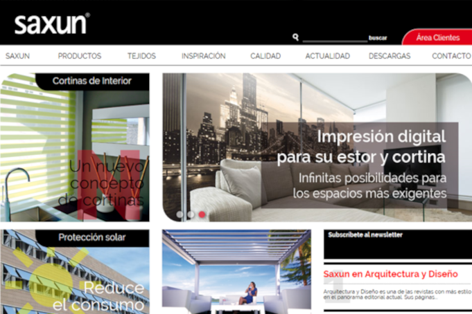 Nueva Web de Saxun