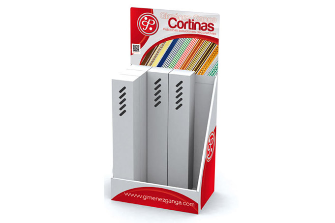 Expositor de cortinas