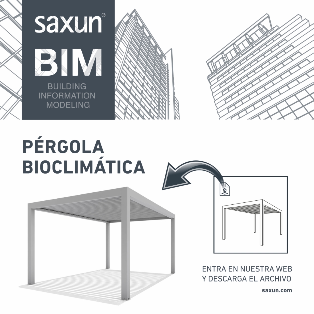 OUR BIOCLIMATIC PERGOLAS, NOW IN THE BIM LIBRARY.