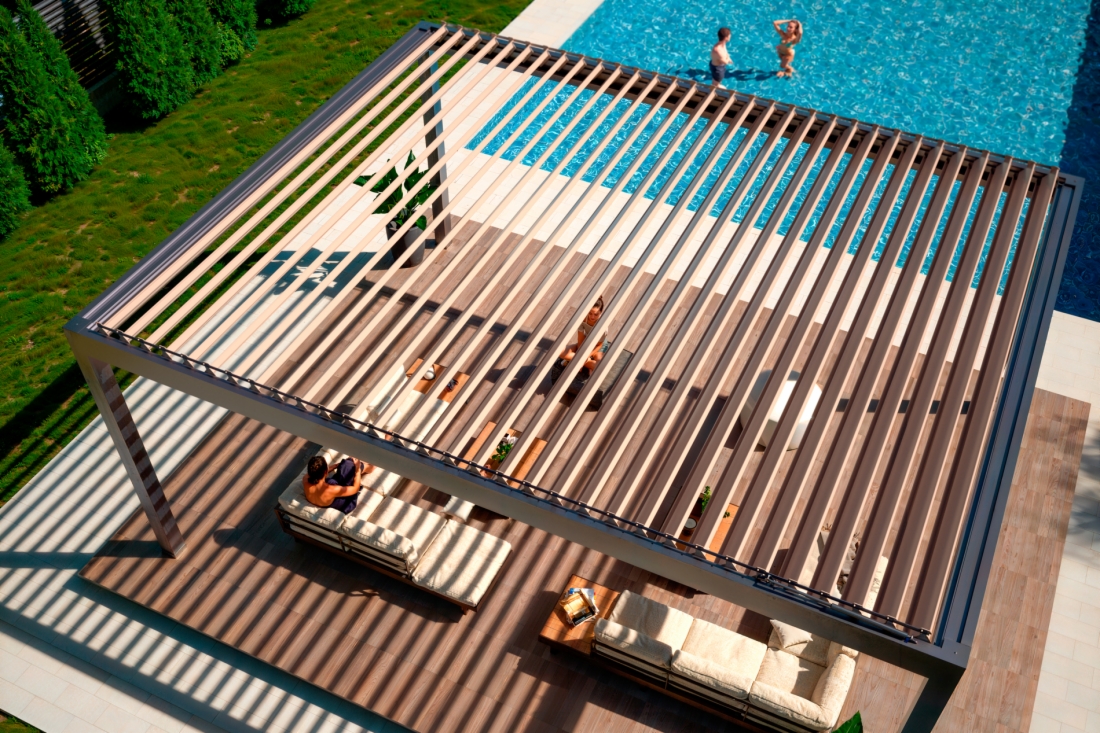 Nueva Pérgola Bioclimática P-230 de grandes dimensiones