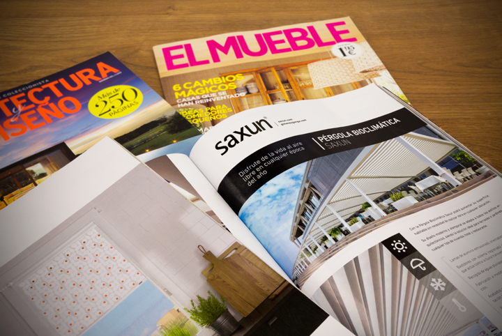 Saxun in El Mueble and Arquitectura y Diseño magazines